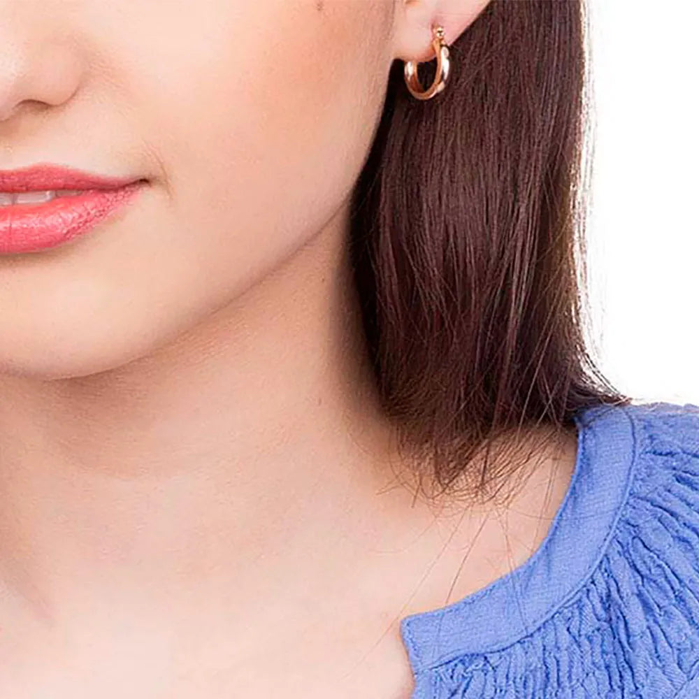 18K GOLD-PLATED HOOP EARRINGS - 5209010000