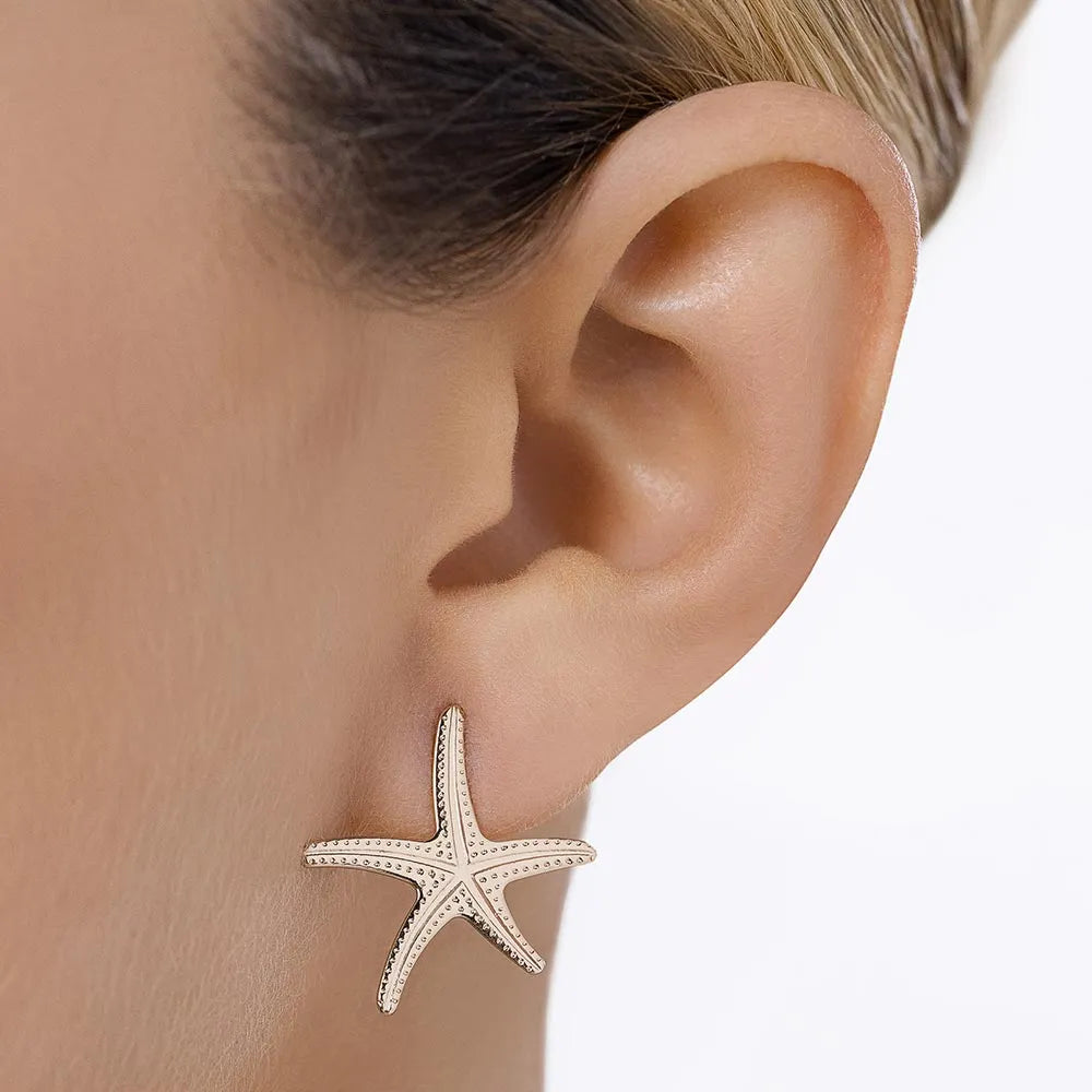 18K GOLD PLATED STARFISH EARRINGS - 5276090000