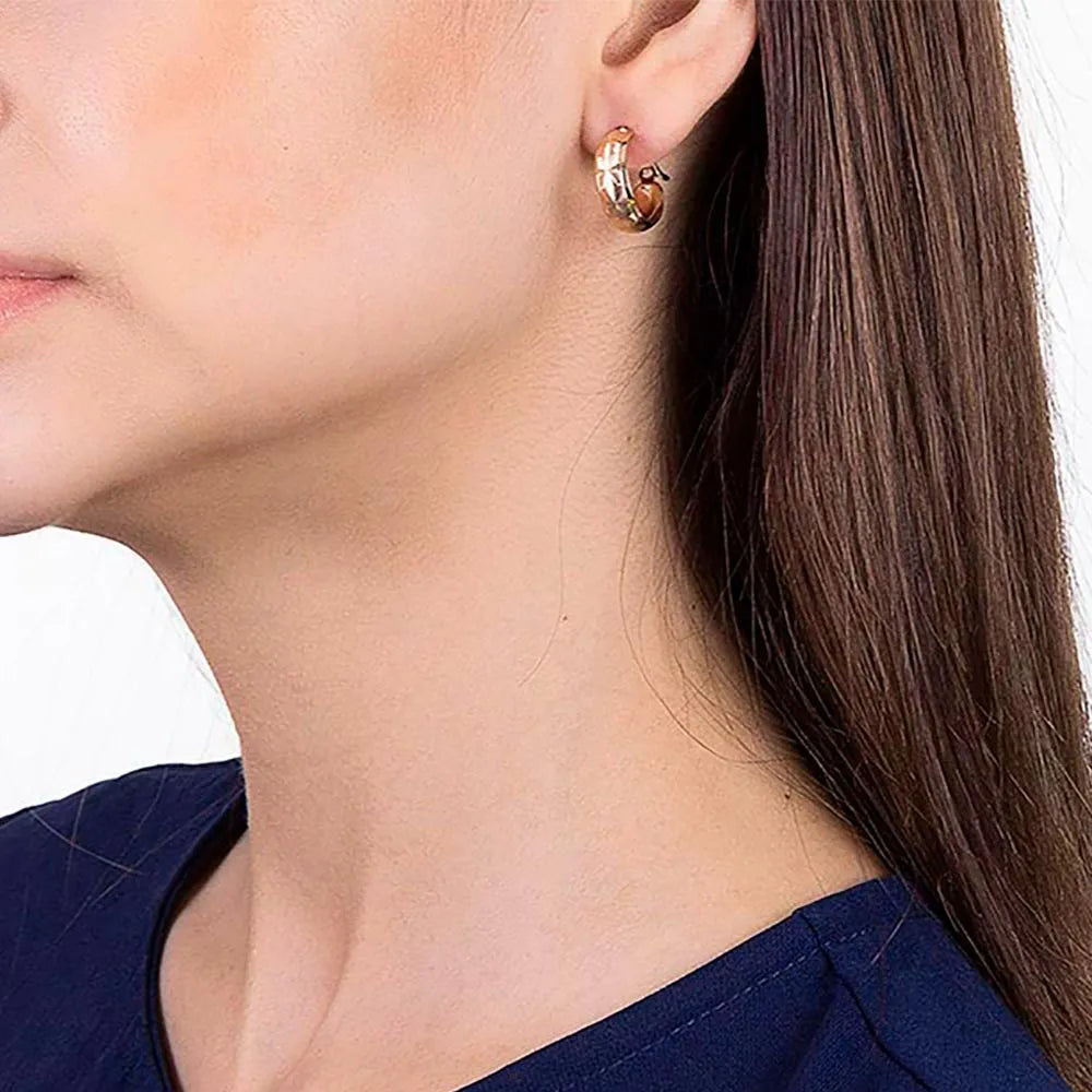 18K Gold-Plated Hoop Earrings - 5240140000
