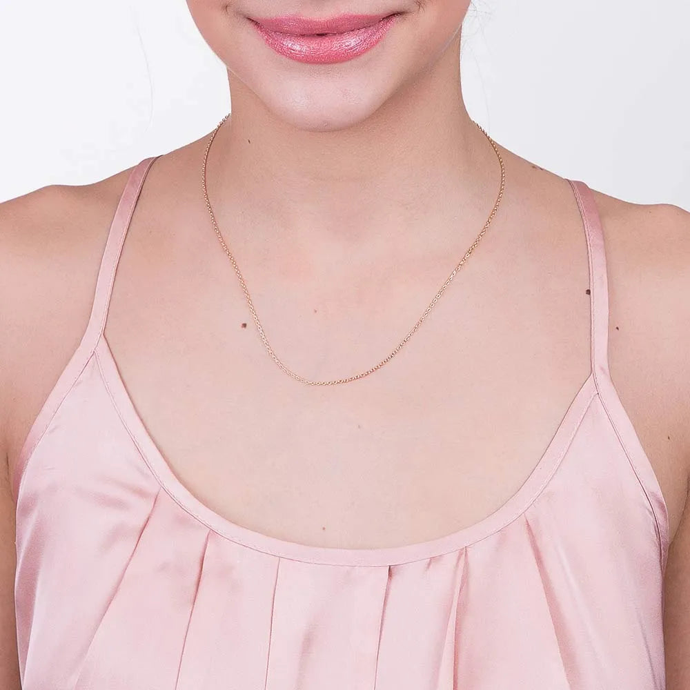 18K Gold-Plated Cable Chain Necklace - 5309604500