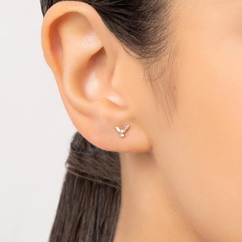 18K Gold-Plated Holy Spirit Earring - 5272490000