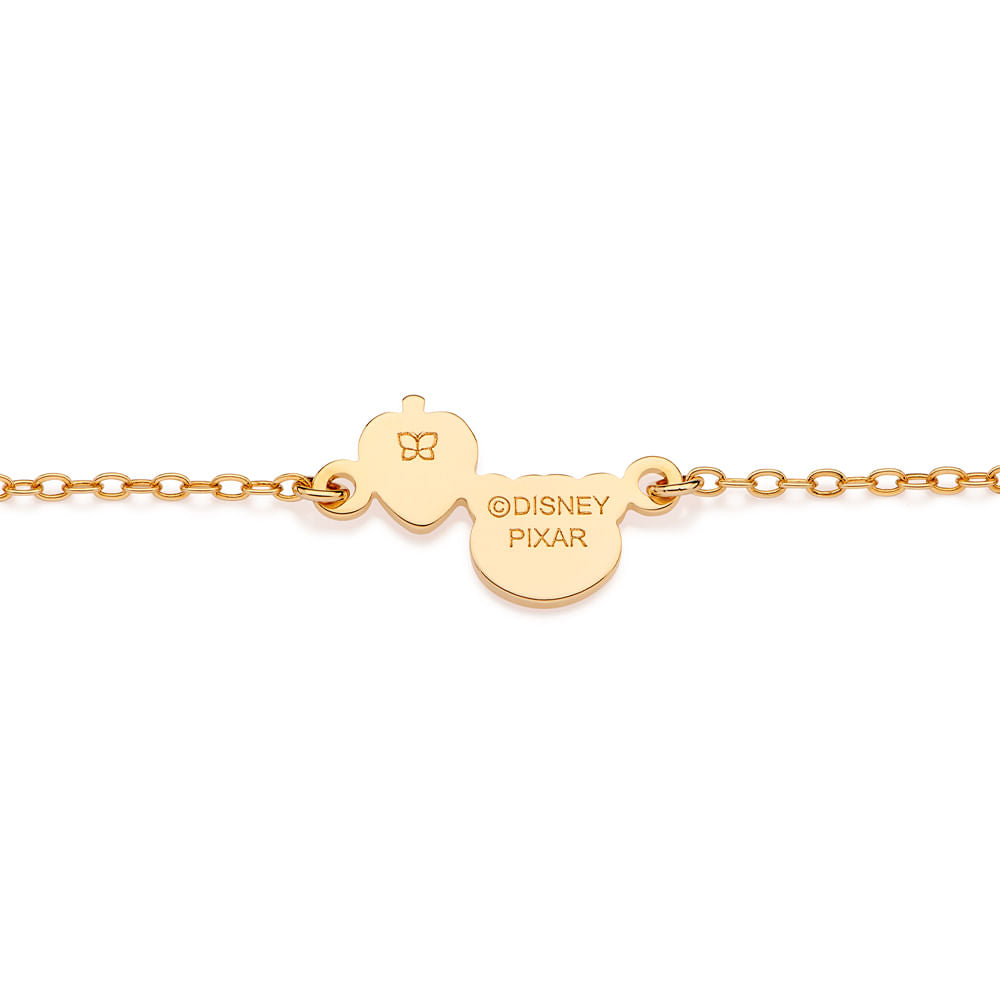 Lotso and Strawberry Bracelet, 18K Gold Plated with Resin Application - 552191