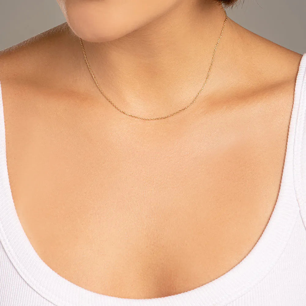 18K GOLD PLATED CHOKER WITH LOCK CHAIN - 5304314200