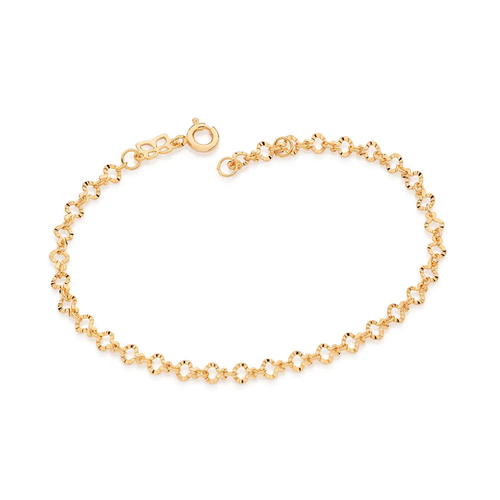18K GOLD PLATED HEART BRACELET - 55206200