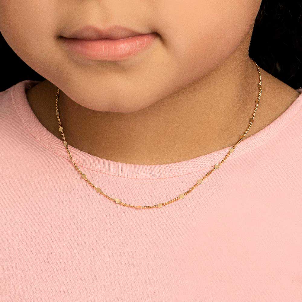 18K GOLD-PLATED GROUMET CHAIN NECKLACE - 53234600
