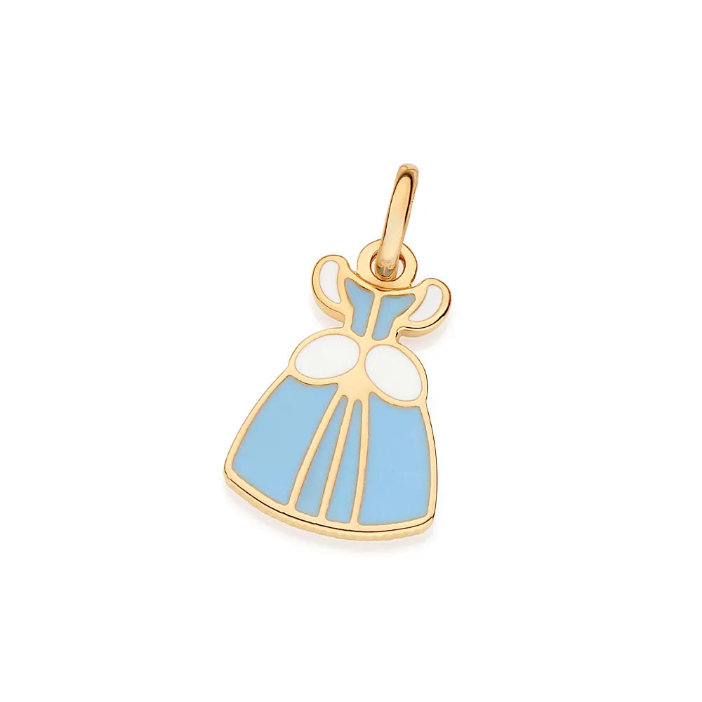18K GOLD-PLATED CINDERELLA DRESS PENDANT - 54282303