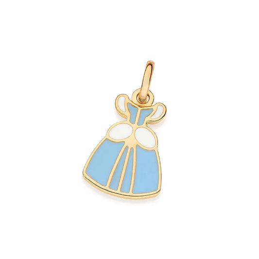18K GOLD-PLATED CINDERELLA DRESS PENDANT - 54282303