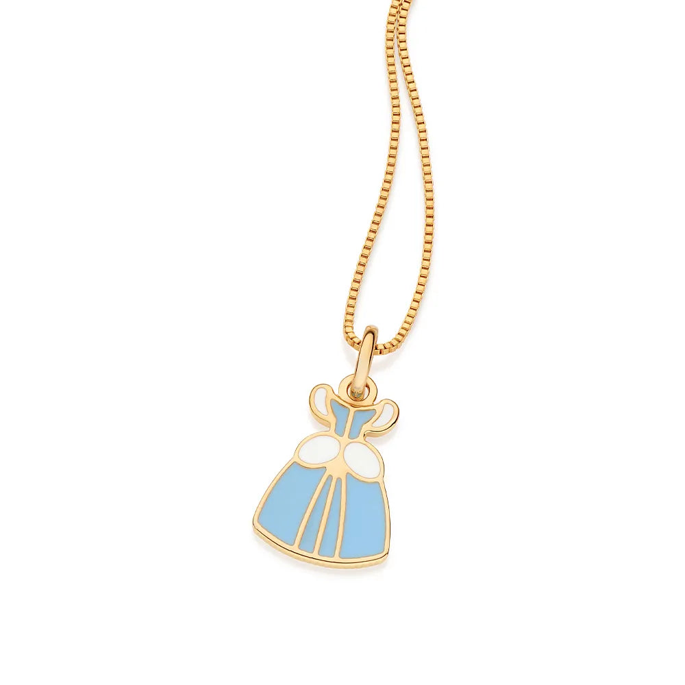 18K GOLD-PLATED CINDERELLA DRESS PENDANT - 54282303