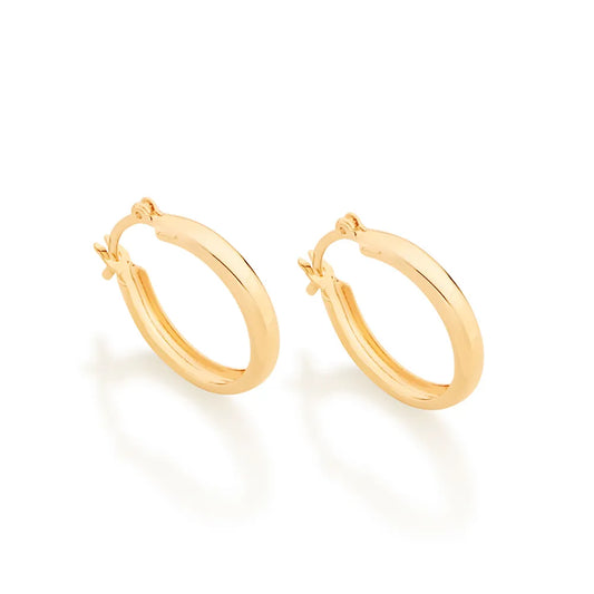 18K GOLD-PLATED HOOP EARRINGS - 5209010000