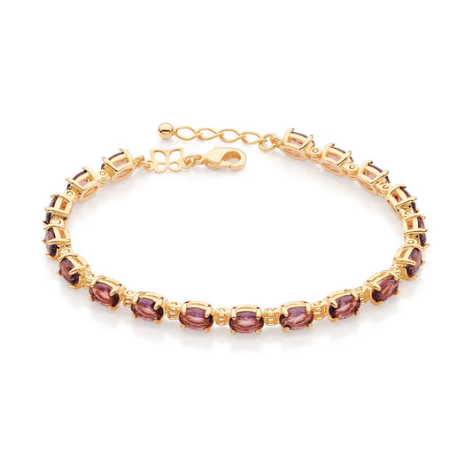 18K GOLD PLATED BRACELET WITH CRYSTALS - 552102