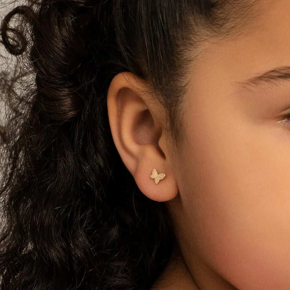 18K GOLD-PLATED BUTTERFLY EARRINGS - 52698900