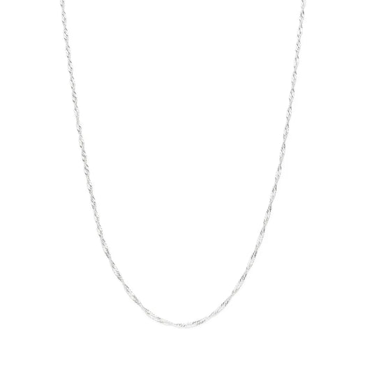 925 Sterling Silver Gourmet Link Necklace - 830053