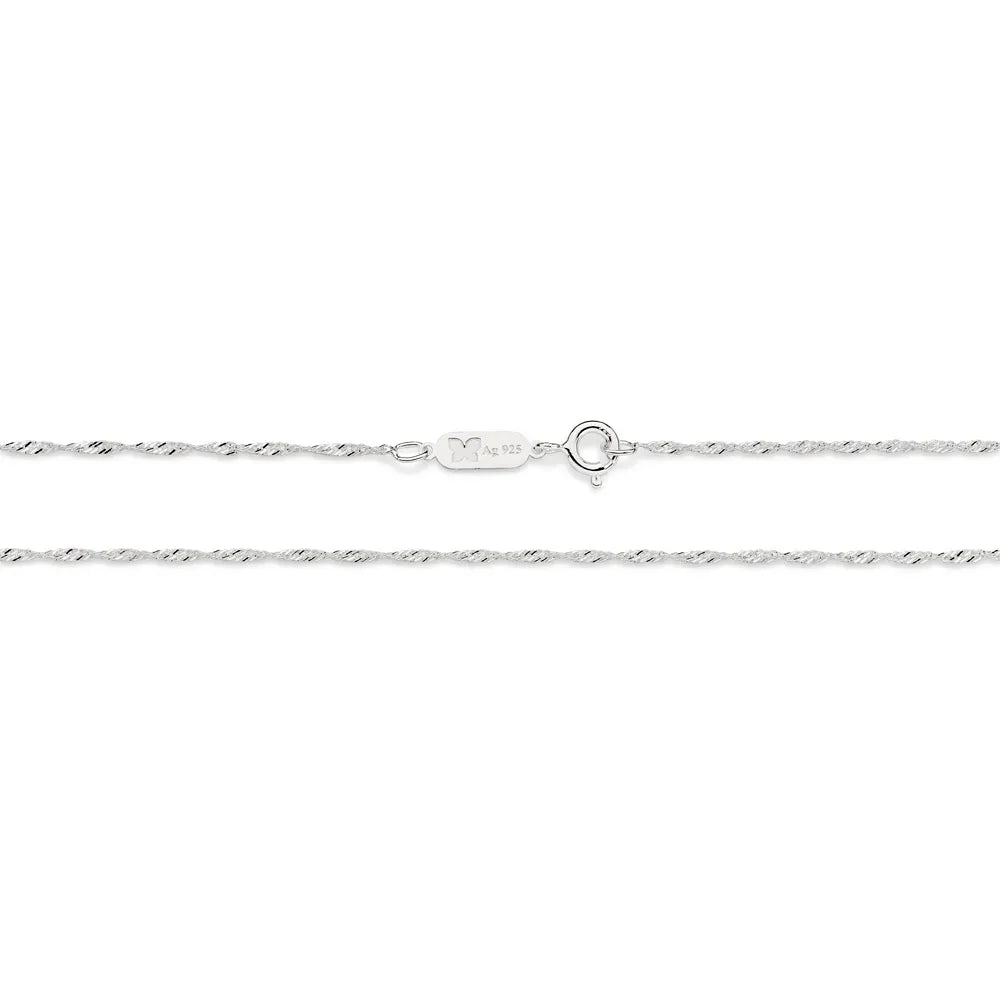 925 Sterling Silver Gourmet Link Necklace - 830053