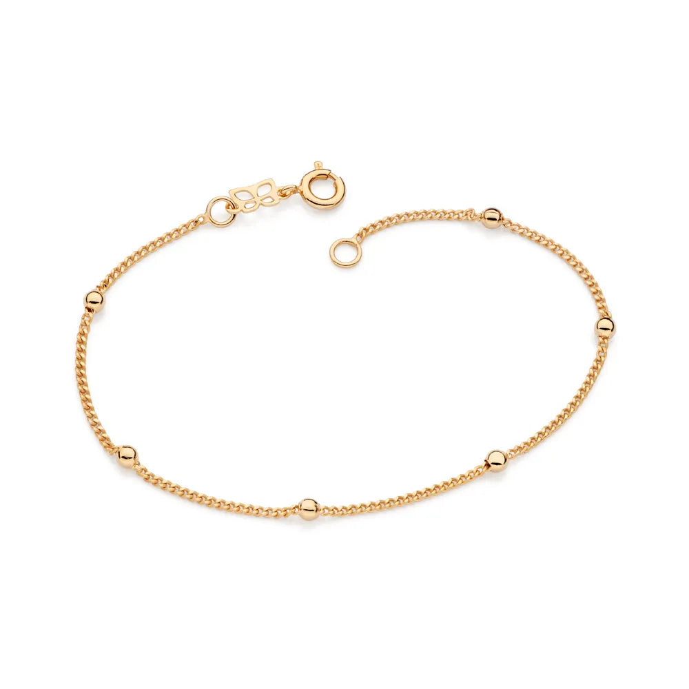18K GOLD-PLATED BRACELET WITH BALLS - 55019500