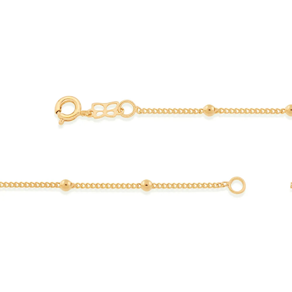 18K GOLD-PLATED BRACELET WITH BALLS - 55019500
