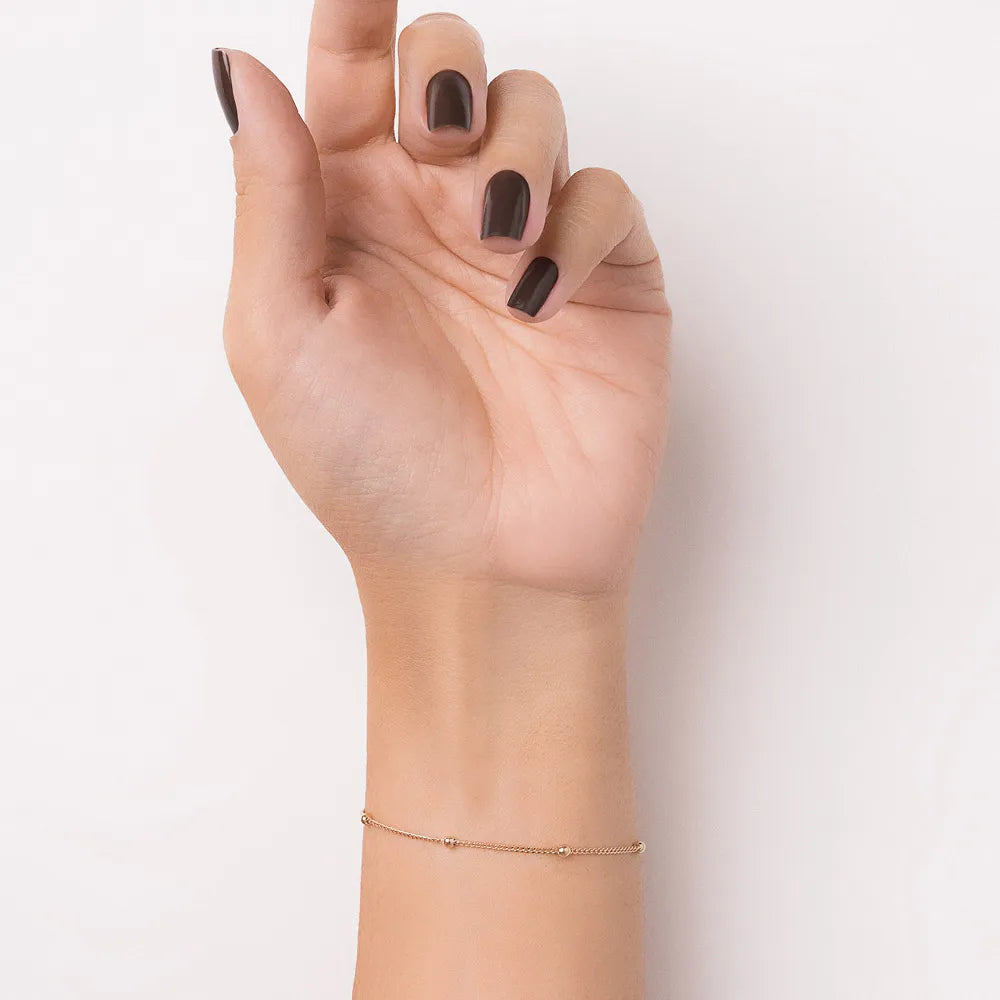 18K GOLD-PLATED BRACELET WITH BALLS - 55019500