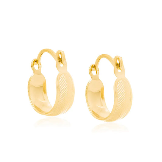 18K GOLD PLATED HOOP EARRINGS - 52403200