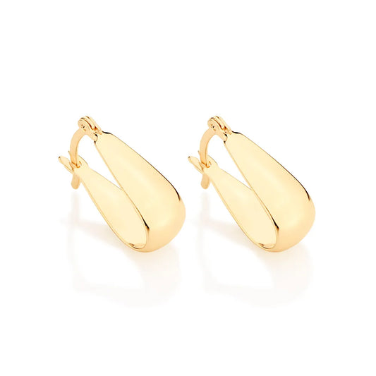 18K GOLD PLATED HOOP EARRINGS - 52290600