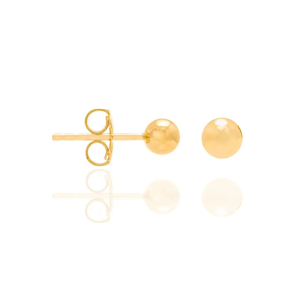 18K GOLD PLATED SPHERE EARRINGS - 52024600