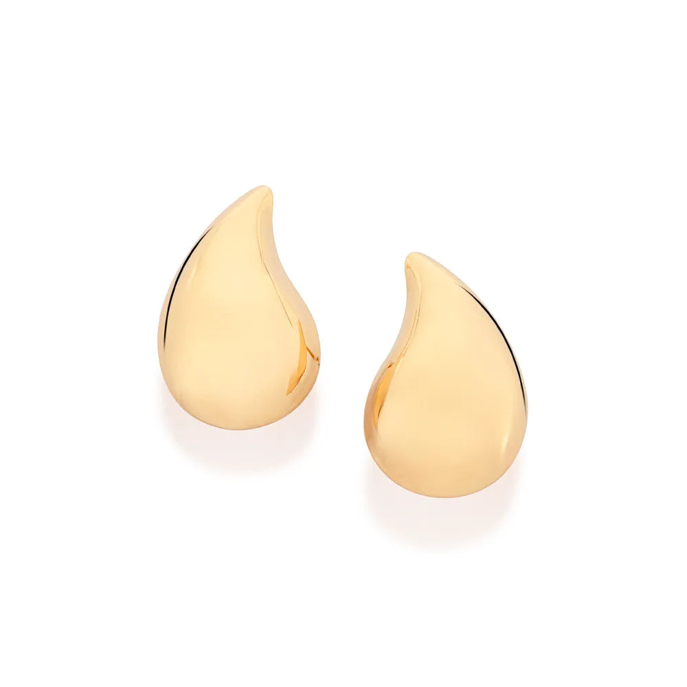 18K GOLD PLATED DROP-SHAPED EARRING - 52747800