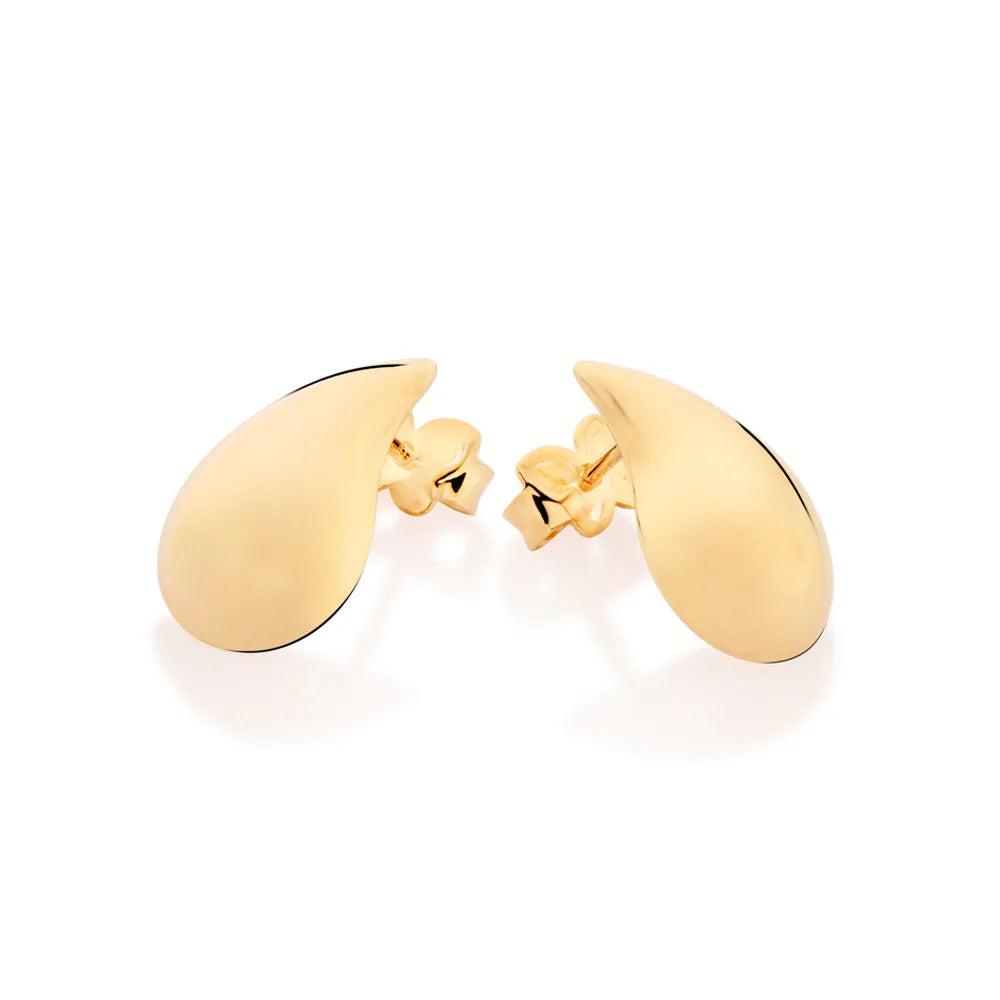 18K GOLD PLATED DROP-SHAPED EARRING - 52747800