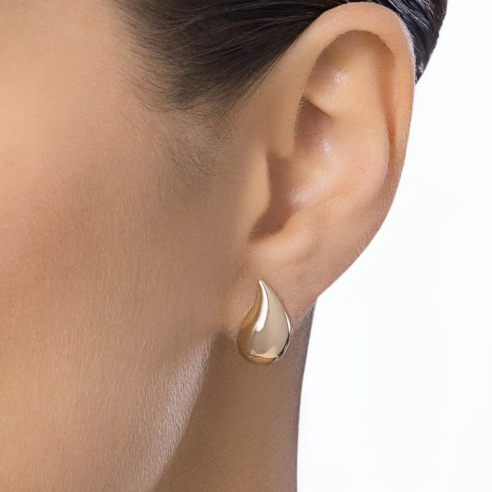 18K GOLD PLATED DROP-SHAPED EARRING - 52747800