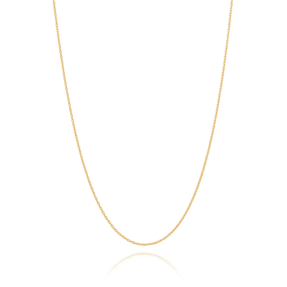 18K GOLD PLATED CHAIN WITH LOCK LINK - 53163900