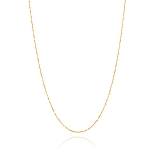18K GOLD PLATED CHAIN WITH LOCK LINK - 53163900
