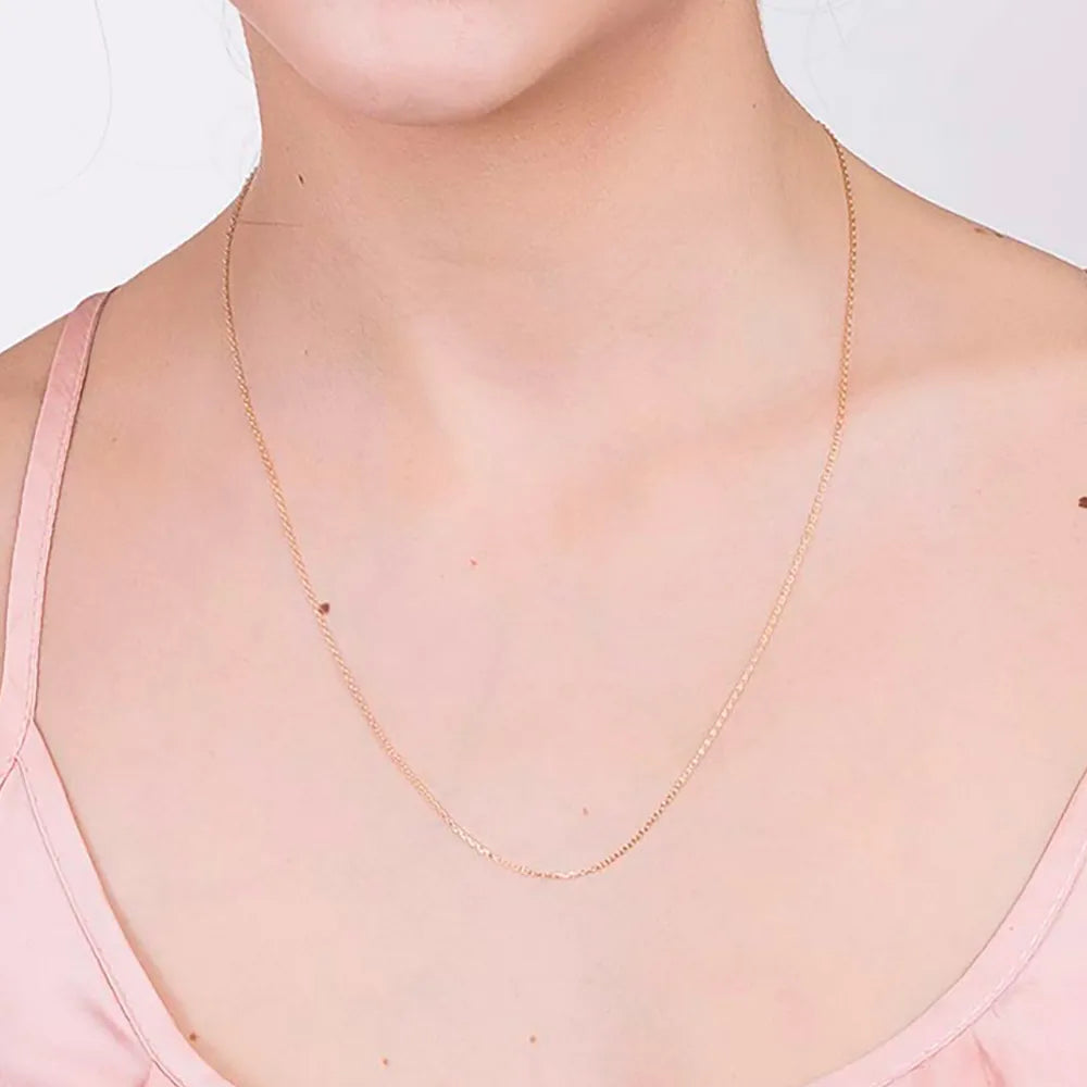 18K GOLD PLATED CHAIN WITH LOCK LINK - 53163900