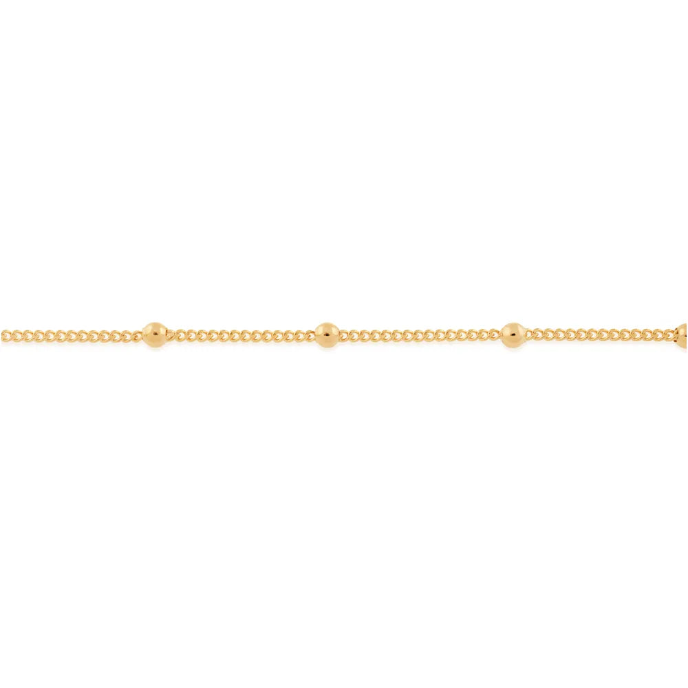 Children's bracelet plated in 18k gold plated with beads - 551202
