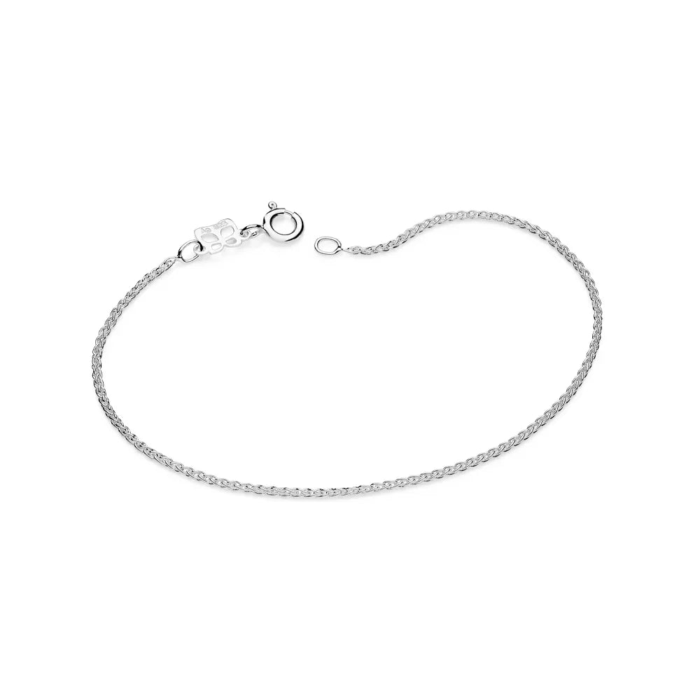 Double link bracelet in solid 925 silver - 85011000