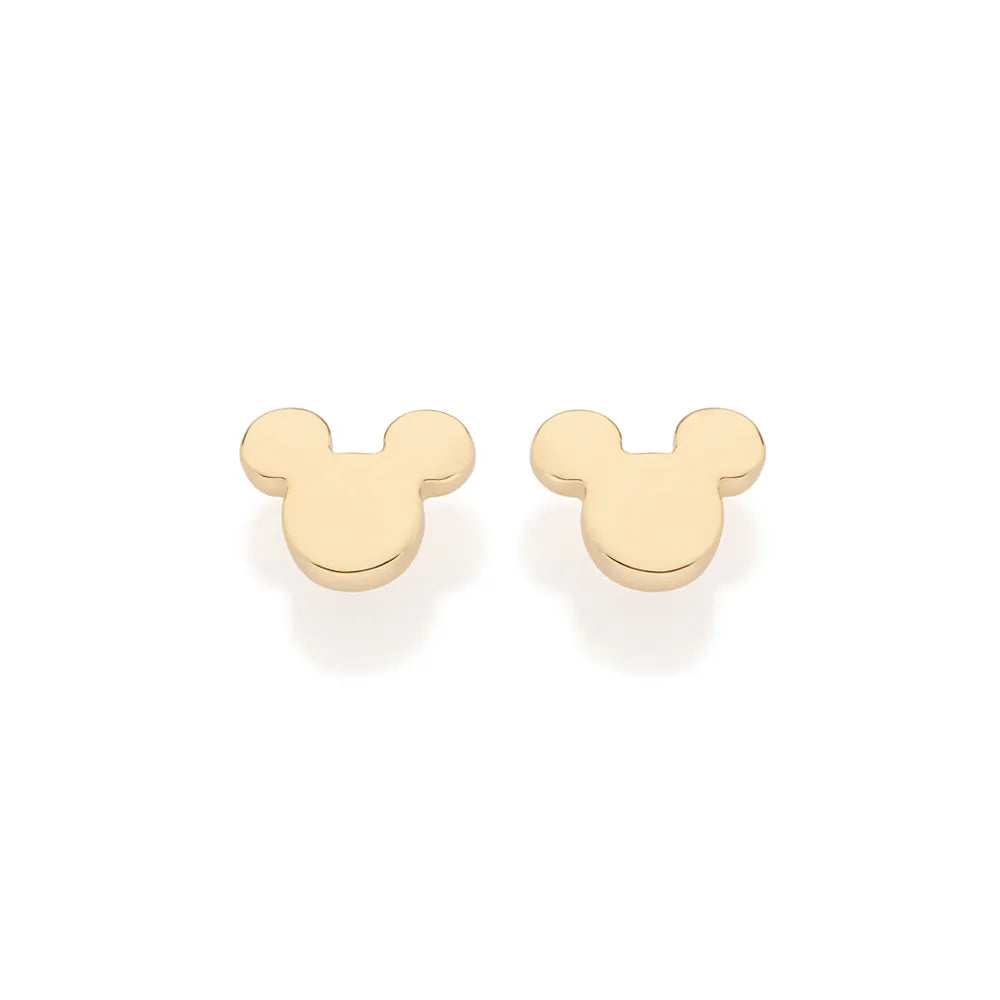 Mickey Mouse Baby Earrings, 18K Gold Plated - 52734900
