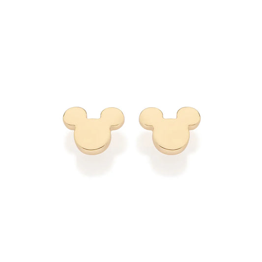 Mickey Mouse Baby Earrings, 18K Gold Plated - 52734900