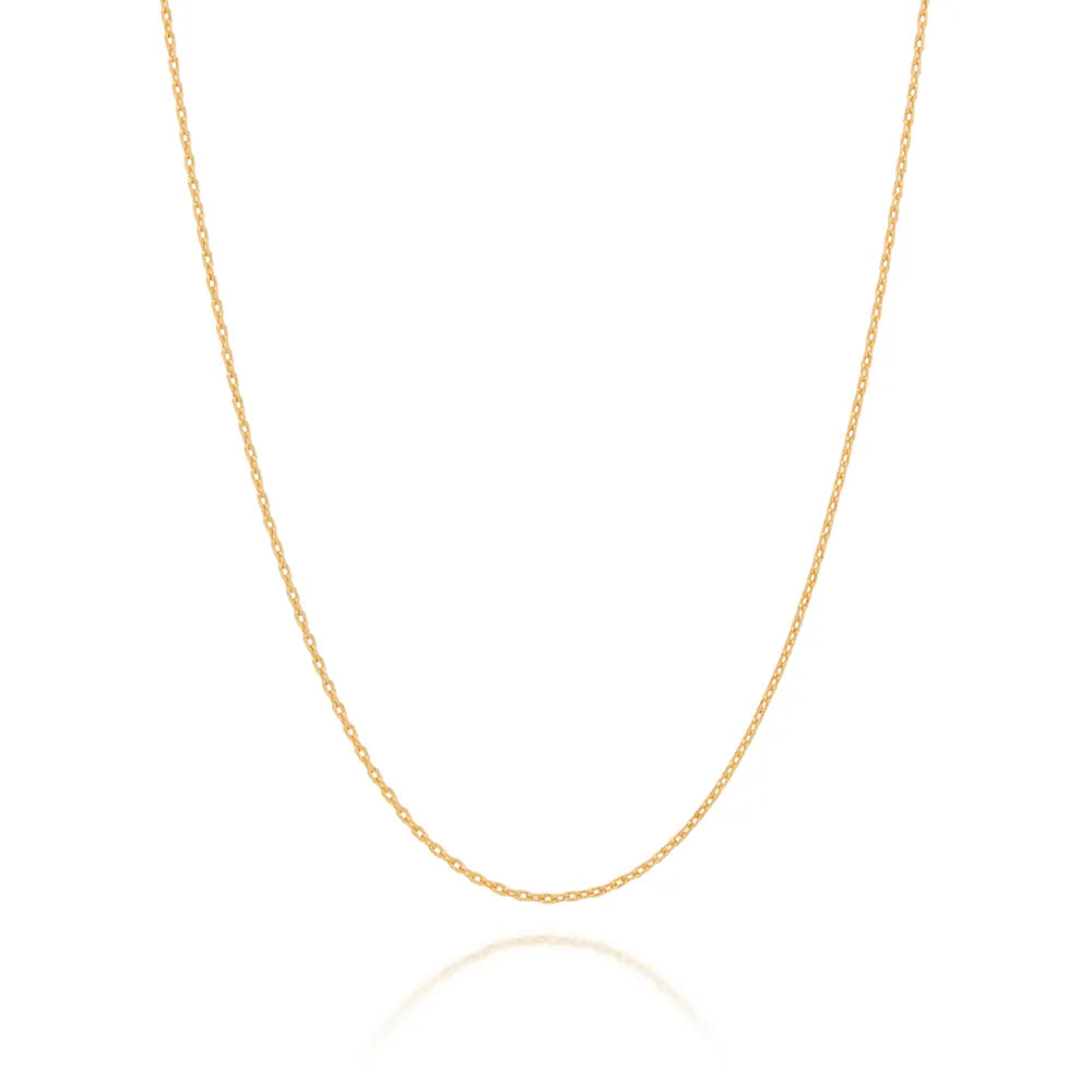 18K GOLD PLATED necklace WITH LOCK CHAIN - 5316384200