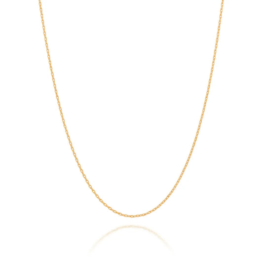 18K GOLD PLATED necklace WITH LOCK CHAIN - 5316384200