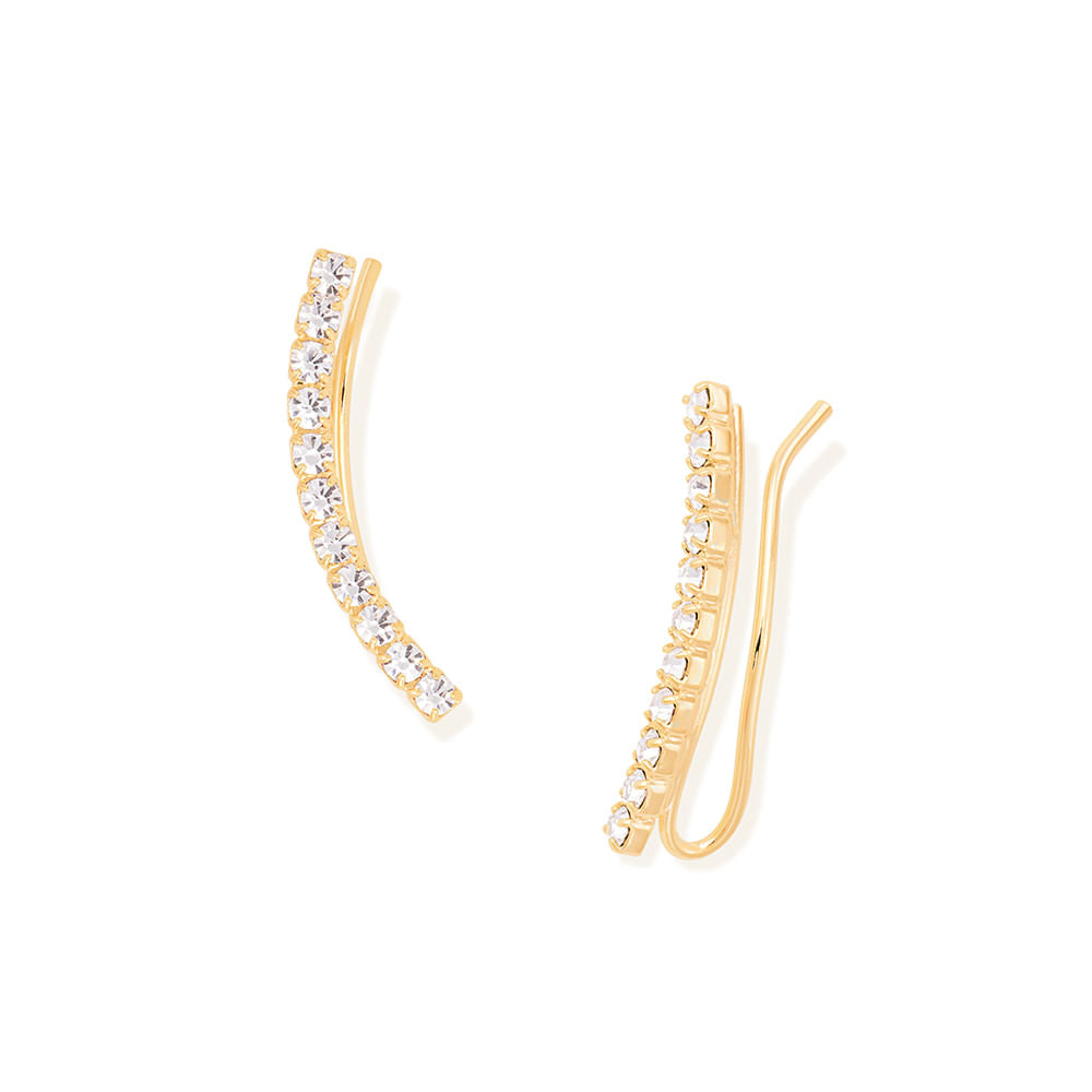 18K Gold-Plated Earring with Crystals - 5232090006