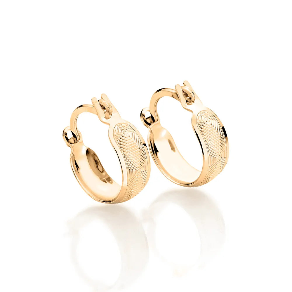 18K Gold-Plated Hoop Earrings - 5240140000