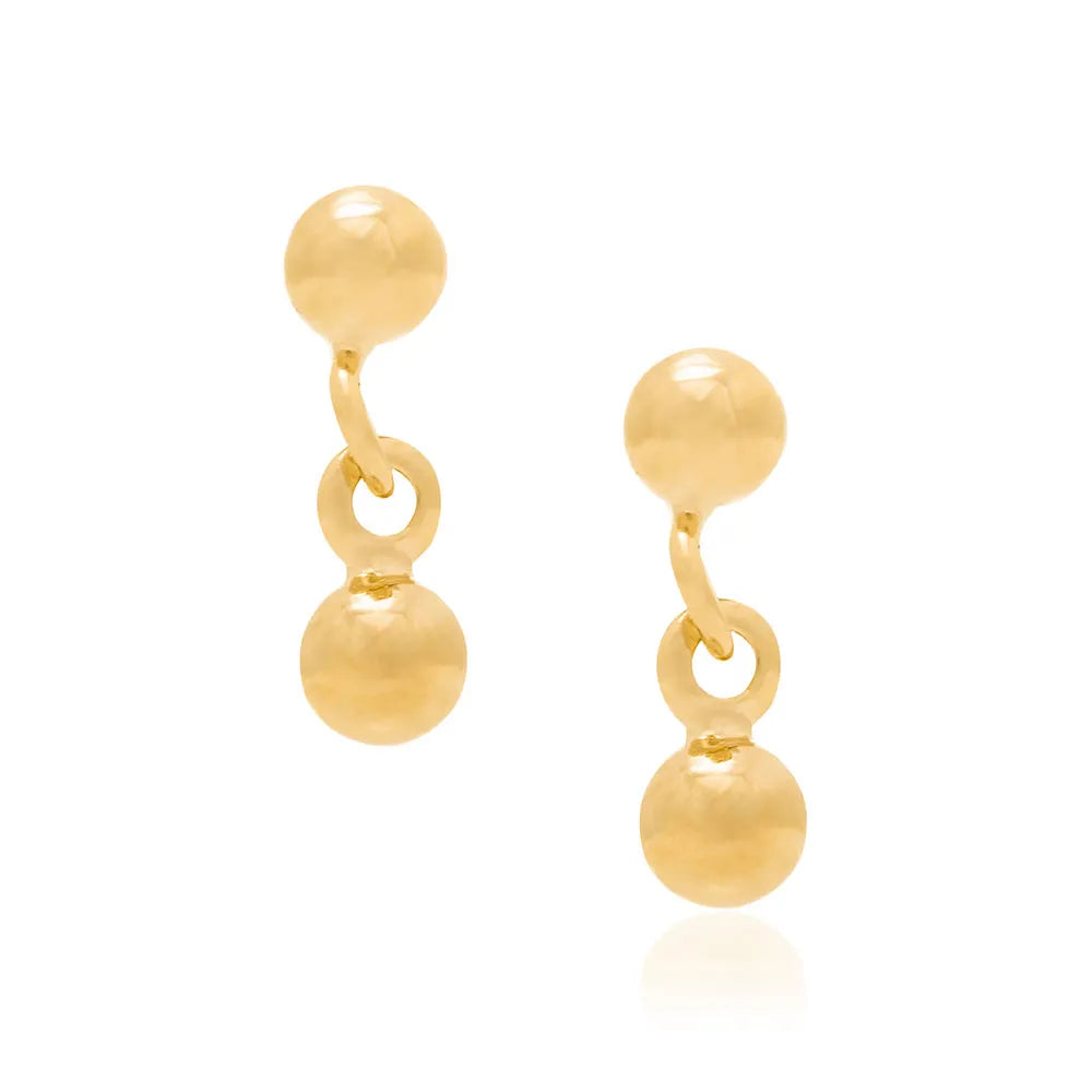 18K Gold-Plated Children's Earrings - 5232290000