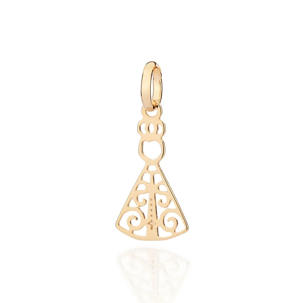 18K Gold-Plated Our Lady of Aparecida Pendant - 5428830072