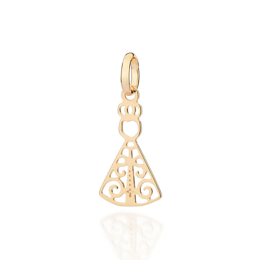 18K Gold-Plated Our Lady of Aparecida Pendant - 5428830072