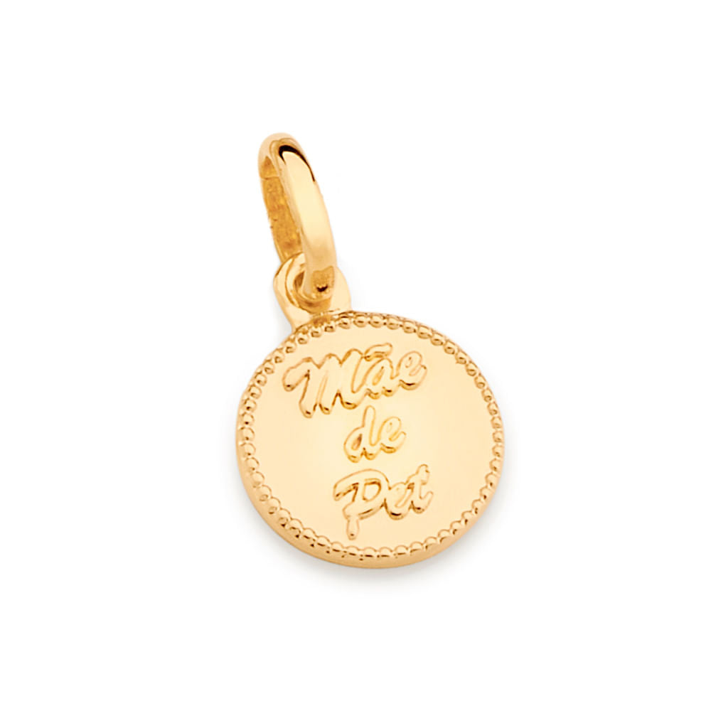 18K Gold-Plated "Pet Mom" Double-Sided Medal - 5423880000