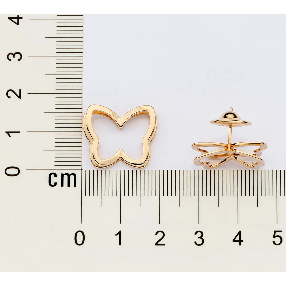 18K Gold Plated Butterfly Jewellery Set - 003
