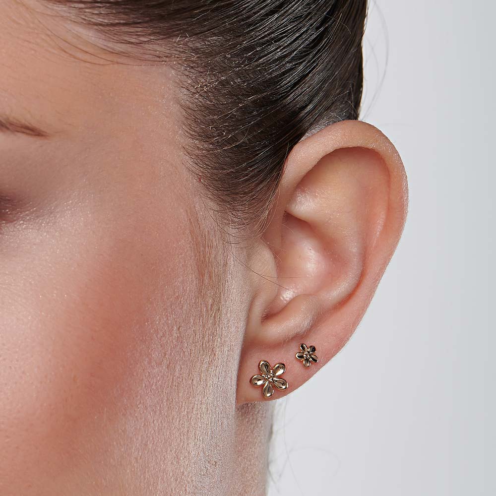 18K Gold-Plated Flower Earring Set - 5264230000